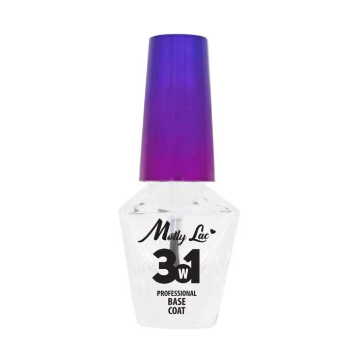 Molly Lac Base 3 en 1 para Esmalte Clásico 10 ml.