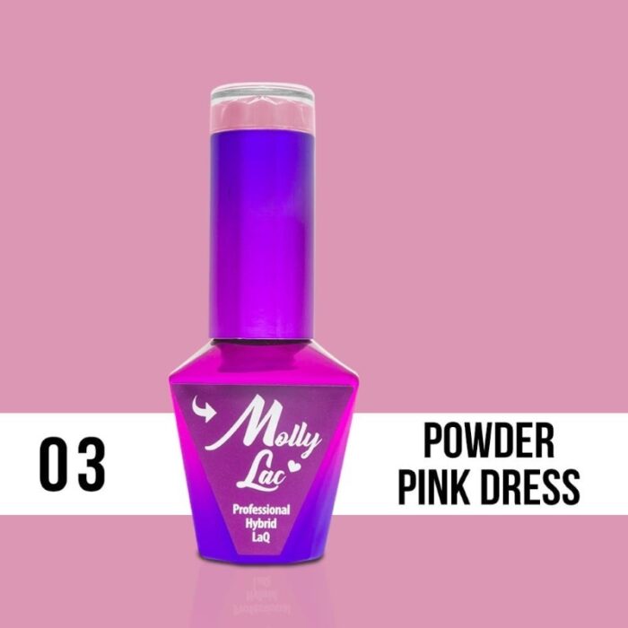 Esmalte Semipermanente Molly Lac Powder Pink Dress