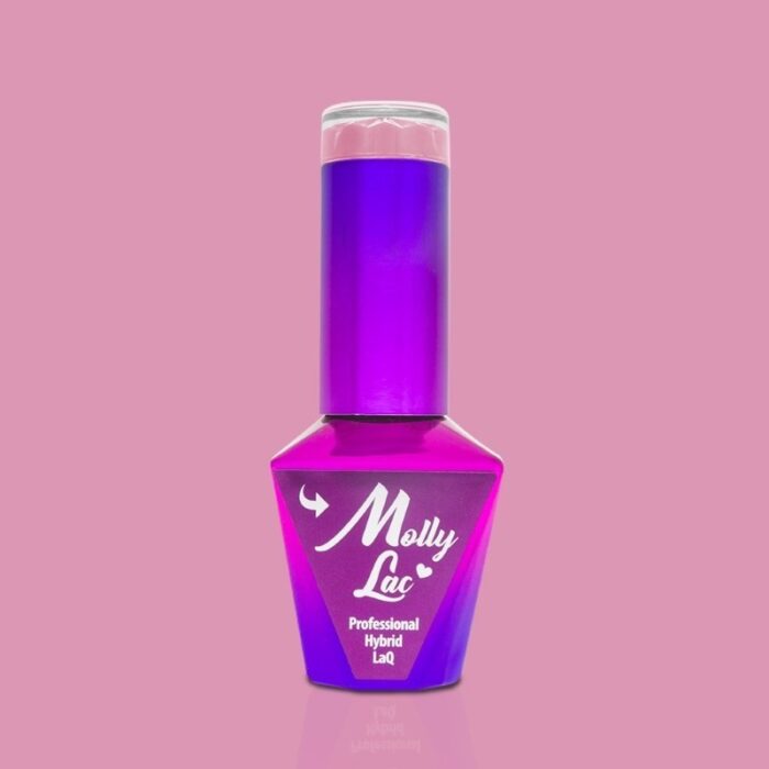 Esmalte semipermanente Molly Lac Powder Pink Dress 10 ml 03 - Imagen 4