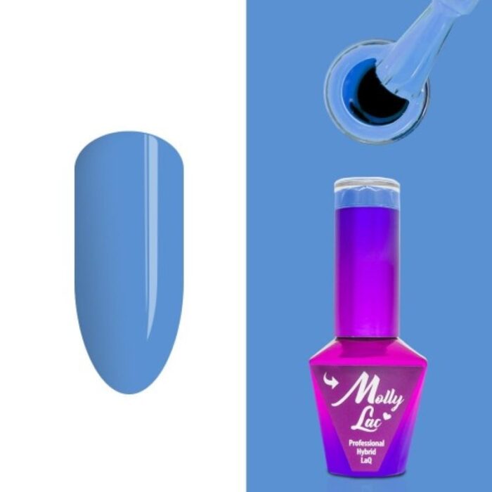 Esmalte semipermanente Molly Lac Blue Lagoon 10 ml 13 - Imagen 3