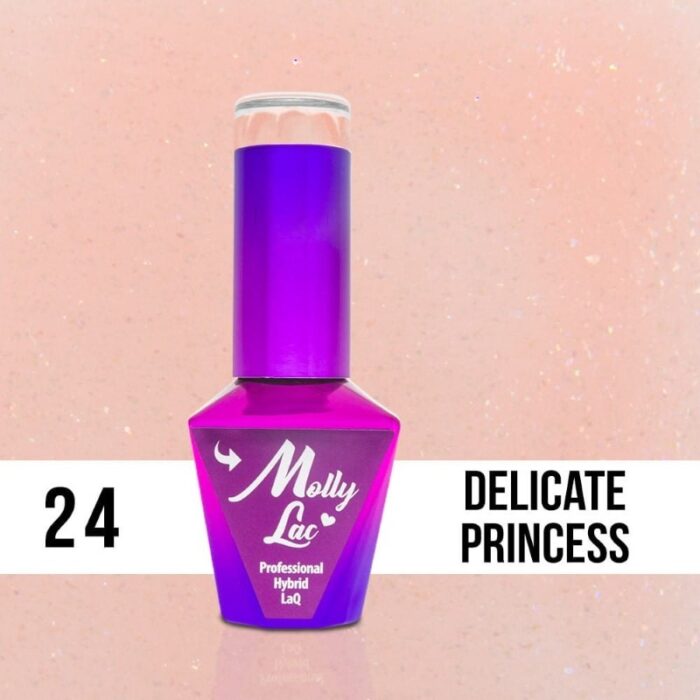 Esmalte semipermanente Molly Lac Delicate Princess 10 ml 24 - Imagen 2