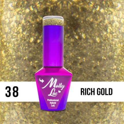 Esmalte Semipermanente Molly Lac Rich Gold