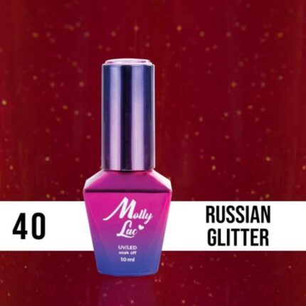 Esmalte Semipermanente Molly Lac Russian Glitter