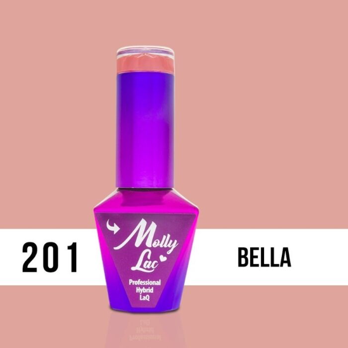 Esmalte semipermanente Molly Lac Bella 10 ml 201 - Imagen 2