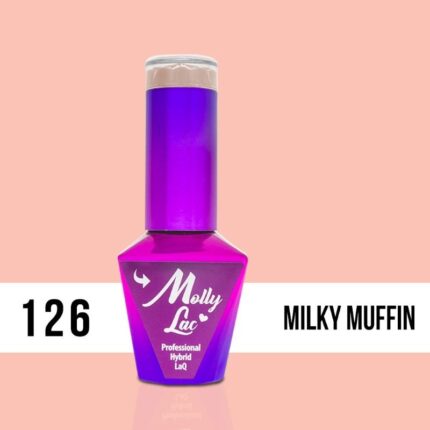 Esmalte semipermanente Molly Lac Milky Muffin 10 ml 126
