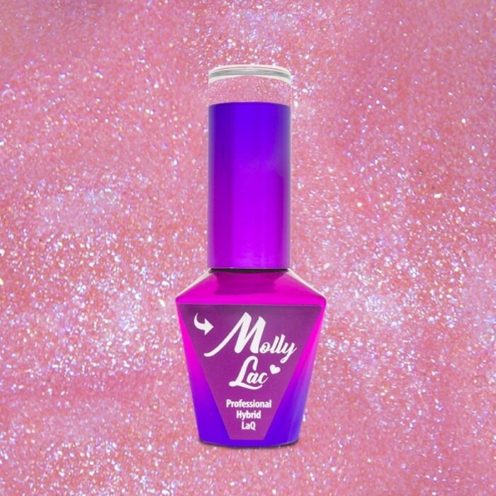 Esmalte semipermanente Molly Lac Bubbly Strawberry 10 ml 383 - Imagen 4