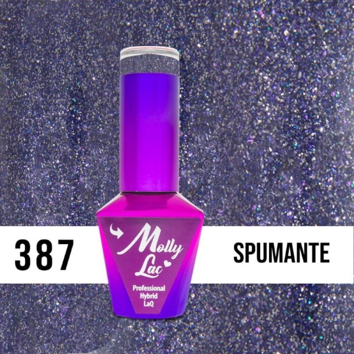 Esmalte semipermanente Molly Lac Party Spumante 10 ml 387 - Imagen 2
