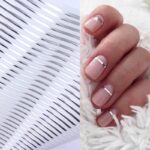 Pegatinas uñas tira metálica Plata - Imagen 3