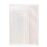 Pegatinas uña tira metálica Oro Rosa