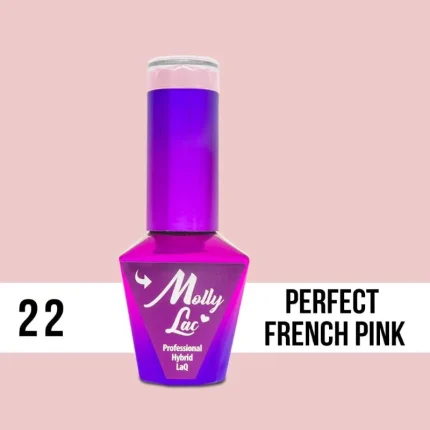 Esmalte semipermanente Molly Lac Perfect French Pink 10 ml 22