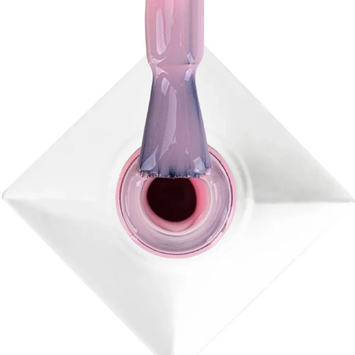 Esmalte semipermanente Molly Lac Transparent Glitter Pink 8 gr 23 Hema free