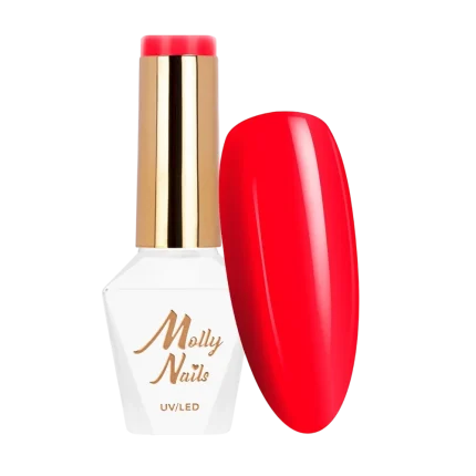 Esmalte semipermanente Molly Lac Red Kiss 8 grs. Hema Free 198