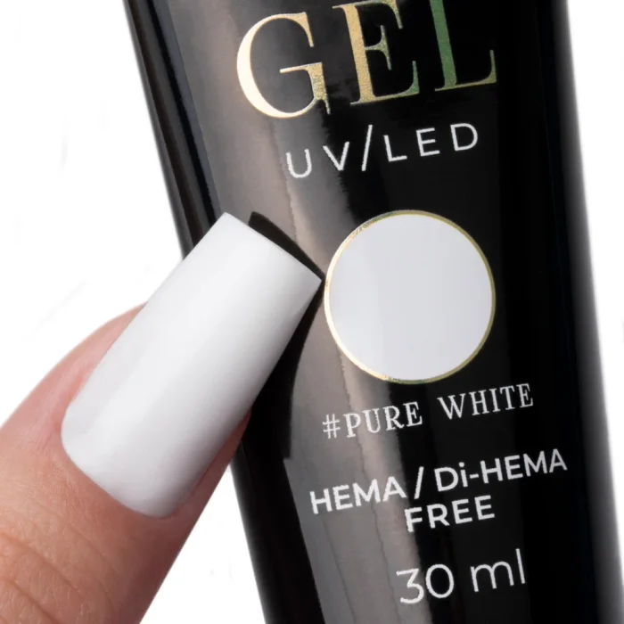Molly Lac AcrylGel - Powder Gel Pure White 30ml Hema/Di-Hema Free - Imagen 2