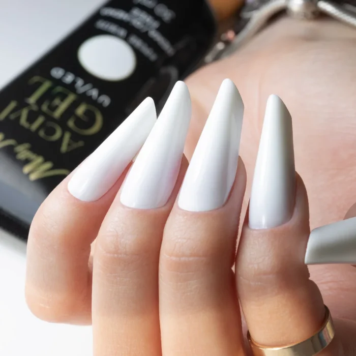 Molly Lac AcrylGel - Powder Gel Pure White 30ml Hema/Di-Hema Free - Imagen 3