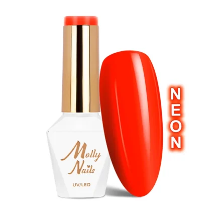Esmalte semipermanente Molly Nails Dark Orange 8grs 73 Hema Di-Hema Free