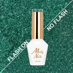Esmalte semipermanente Molly Lac Flashing Lights 3 Poison Ivy 8 gr 612 - Imagen 3