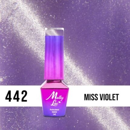Esmalte semipermanente Cat Eye Womanity Miss Violet 442 01