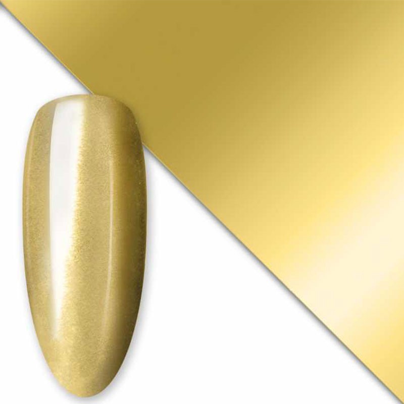 Foil Transfer Oro Glass 1. Tendencias en manicura para el mes de Febrero