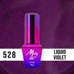 Esmalte semipermanente Molly Lac Liquid Violet 10 ml 528