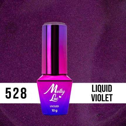 Esmalte semipermanente Molly Lac Liquid Violet 10 ml 528