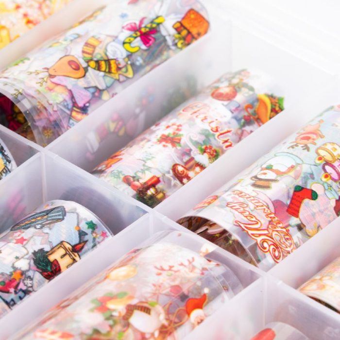 Foil Transfer Navidad Pack 10 unidades