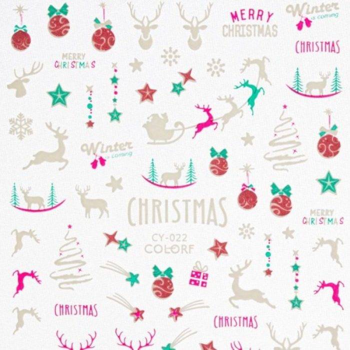 Pegatina uñas Navidad CY 022