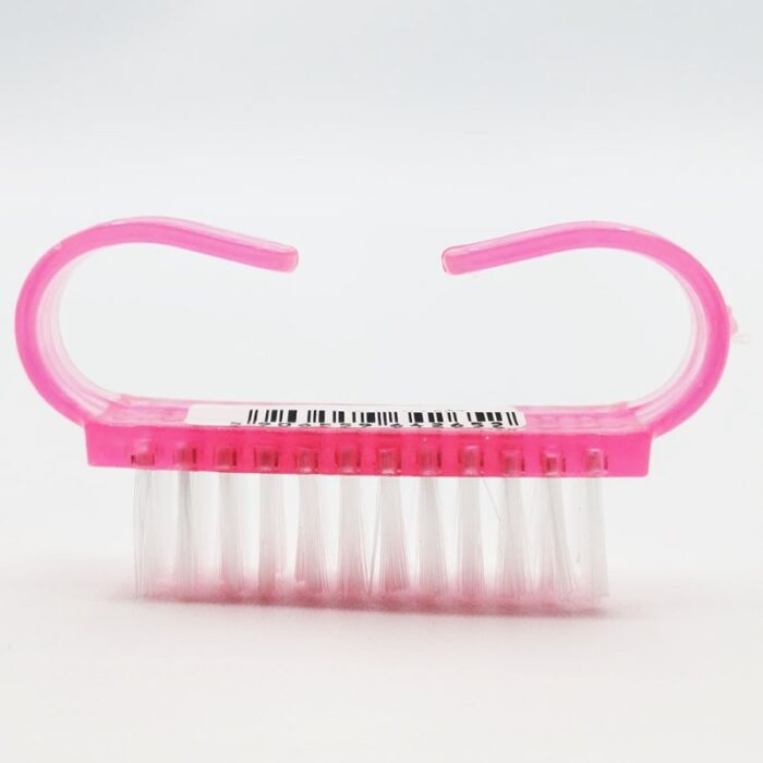 Cepillo de limpieza de uñas rosa translúcido