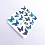 Pegatina uñas al Agua Mariposas azules STZ-1010