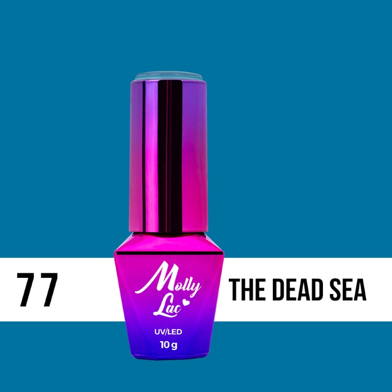Esmalte semipermanente Molly Lac The Dead Sea 10 ml 77 nueva colección blue sky