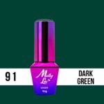 Esmalte semipermanente Molly Lac Dark Green 10 ml 91