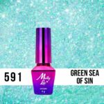 Esmalte semipermanente Molly Lac Mint Green Sea Of Sin 10 ml 591