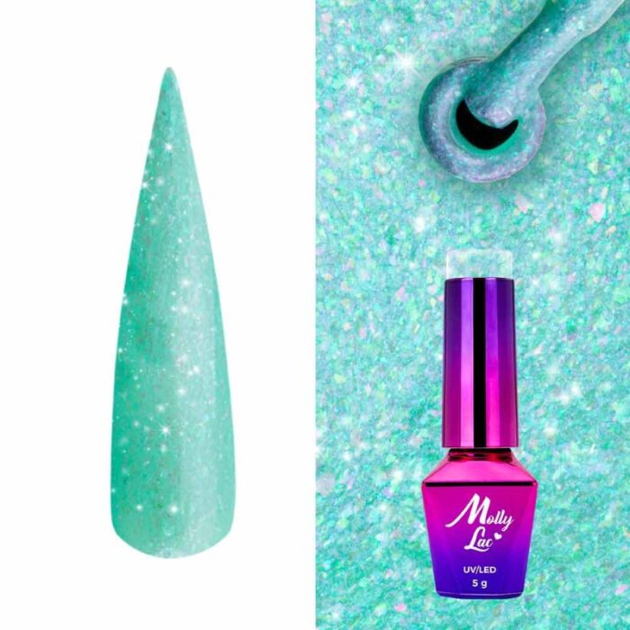 Esmalte semipermanente Molly Lac Mint Green Sea Of Sin 10 ml 591