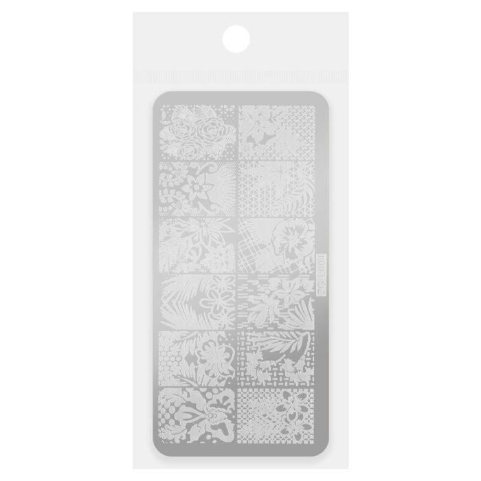 Placa para stamping Flores ZG-L004