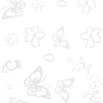 Foil Transfer Mariposas Blanco y Negro