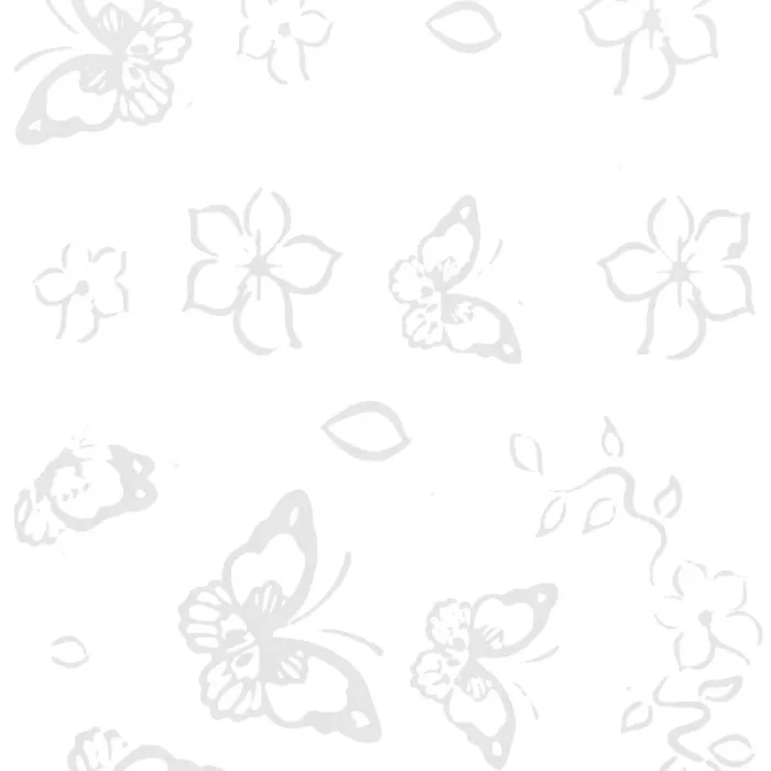 Foil Transfer Mariposas Blanco y Negro