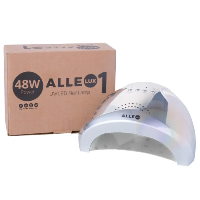 Lámpara de uñas AlleLux 1 LED/UV 48W Plata