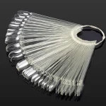 Muestrario Abanico forma almendra 50 uñas Color Transparente