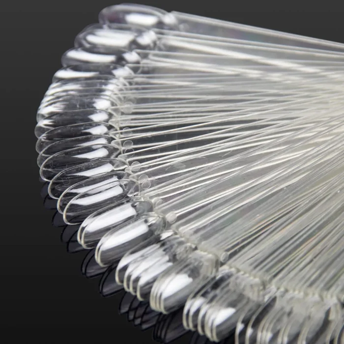 Muestrario Abanico forma almendra 50 uñas Color Transparente