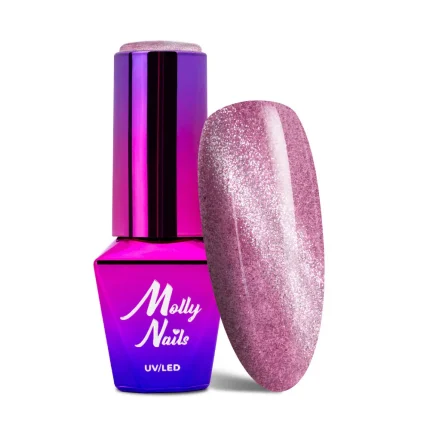 Esmalte semipermanente Molly Lac Cat Eye Womanity Amethyst 8 gr 443