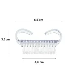Cepillo de limpieza de uñas transparente - Imagen 3