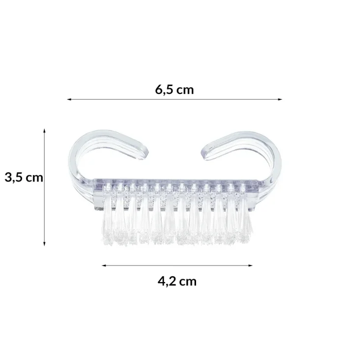 Cepillo de limpieza de uñas transparente - Imagen 3