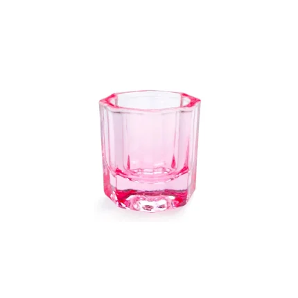 Vasito de cristal rosa