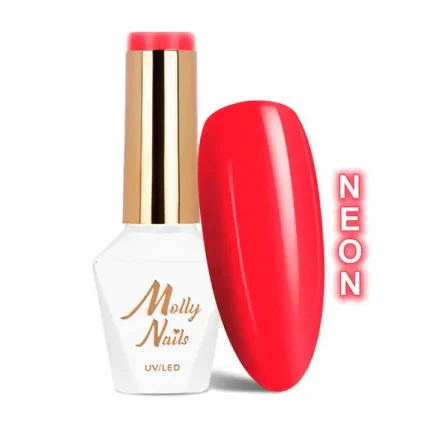 Esmalte semipermanente Molly Lac Neon Red 8 gr 77 Hema Free