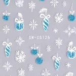 Pegatina Uñas Navidad Con Purpurina