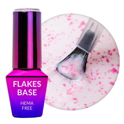 Molly Lac Rubber Base Flakes Milk Pink Hema Free 10 ml.