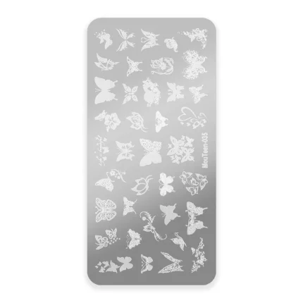 Placa para stamping Mariposas MouTeen 035
