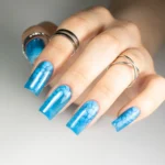 Molly Lac Crystal Glass Top No Wipe Baby Blue Hema/Di-Hema Free 10g - Imagen 2
