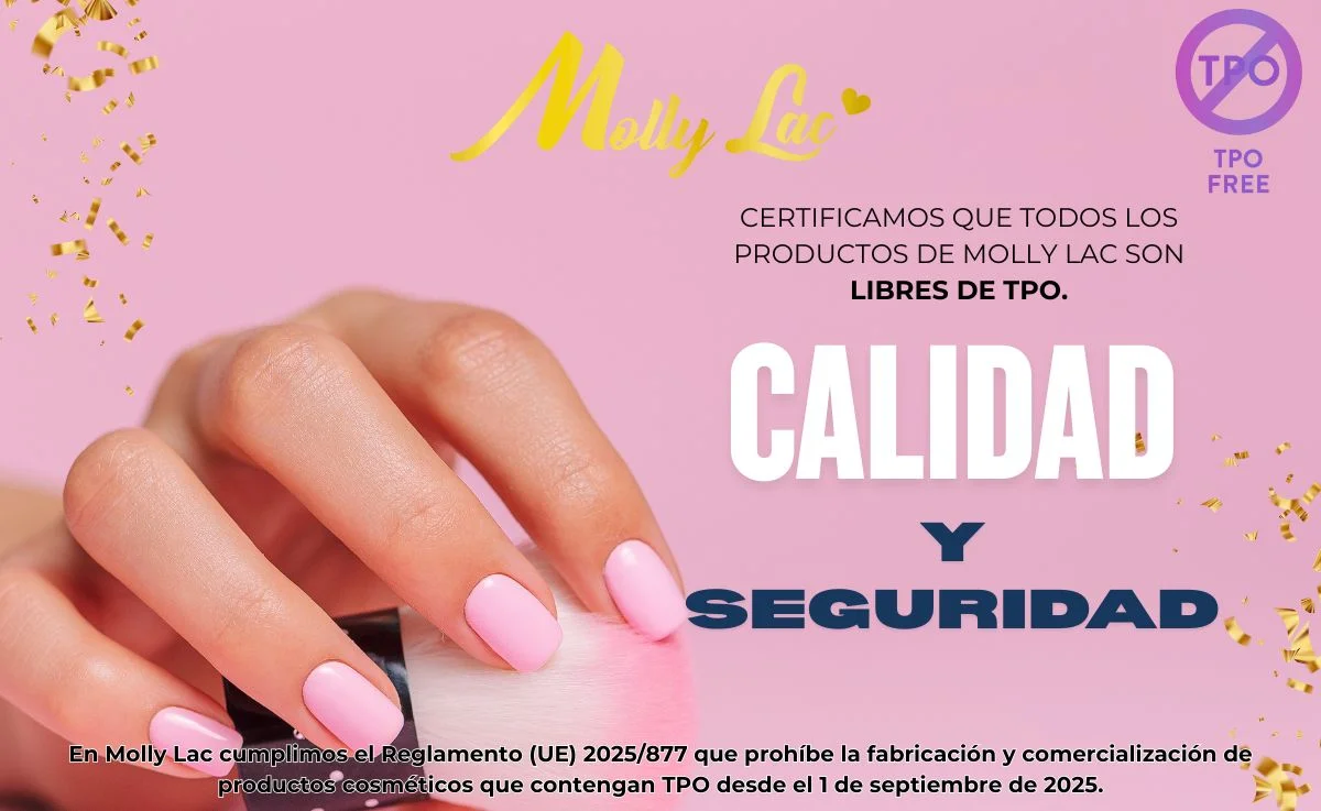 los productos de Molly Lac / Molly Nails son TPO Free, es decir, están libres de TPO.