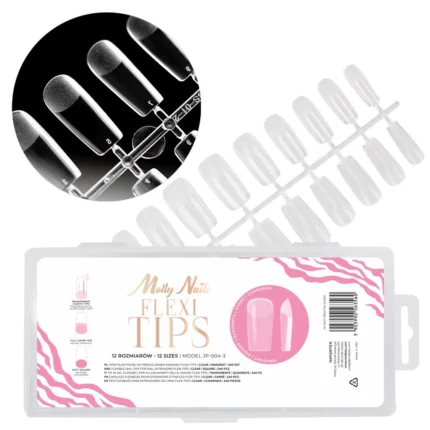 Molly Nails Flexi Tips para Gel X Press Cuadrados 240 uds.