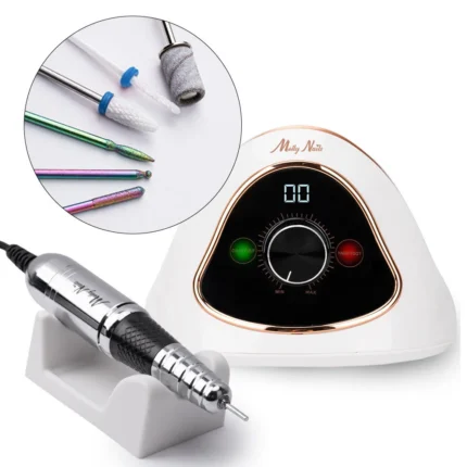 Torno Profesional Molly Nails M15 68W 45.000 RPM Blanco